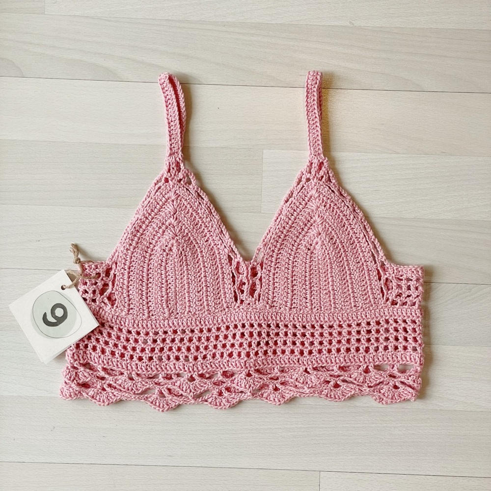 Crochet bralette crop top